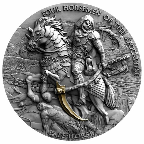 Niue 2021 pale horse four - horse,,