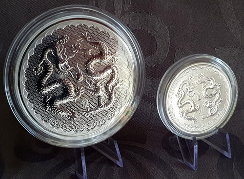 Oz silber niue double - +,