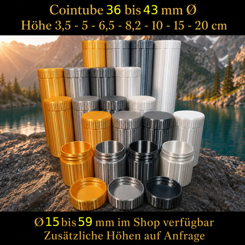 Münztube 1oz silbermünze - münztube,